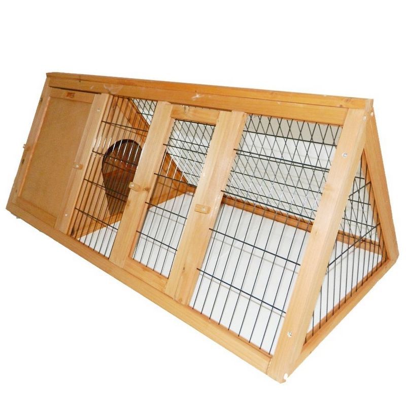 Wensum Portable Triangle FSC Wood Rabbit Pet Run 01