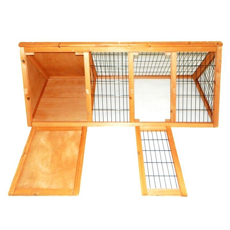 Wensum Portable Triangle FSC Wood Rabbit Pet Run 01