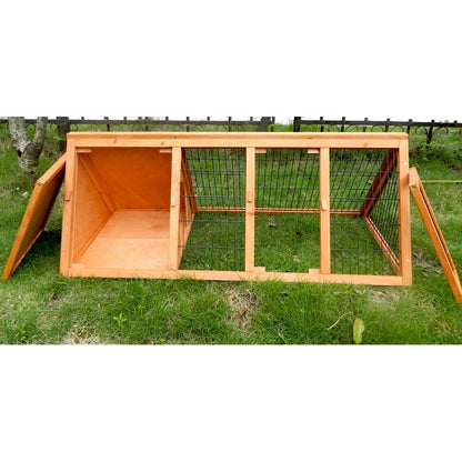 Wensum Portable Triangle FSC Wood Rabbit Pet Run 01