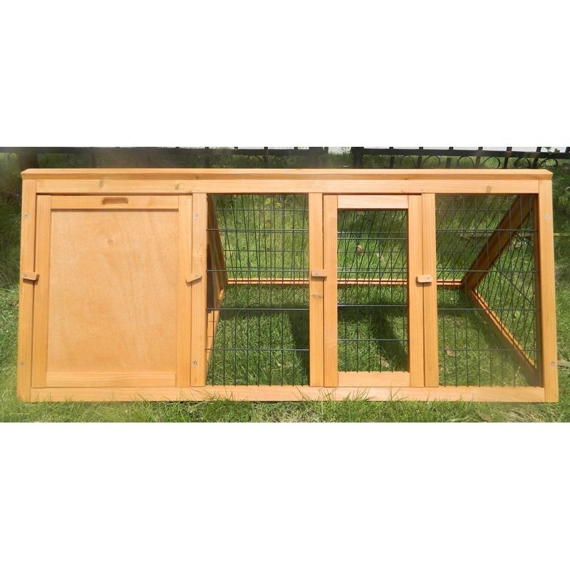 Wensum Portable Triangle FSC Wood Rabbit Pet Run 01