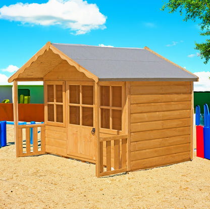 Shire Pixie 5' 10" x 5' 6" Apex Children's Playhouse - Premium Dip Treated Shiplap