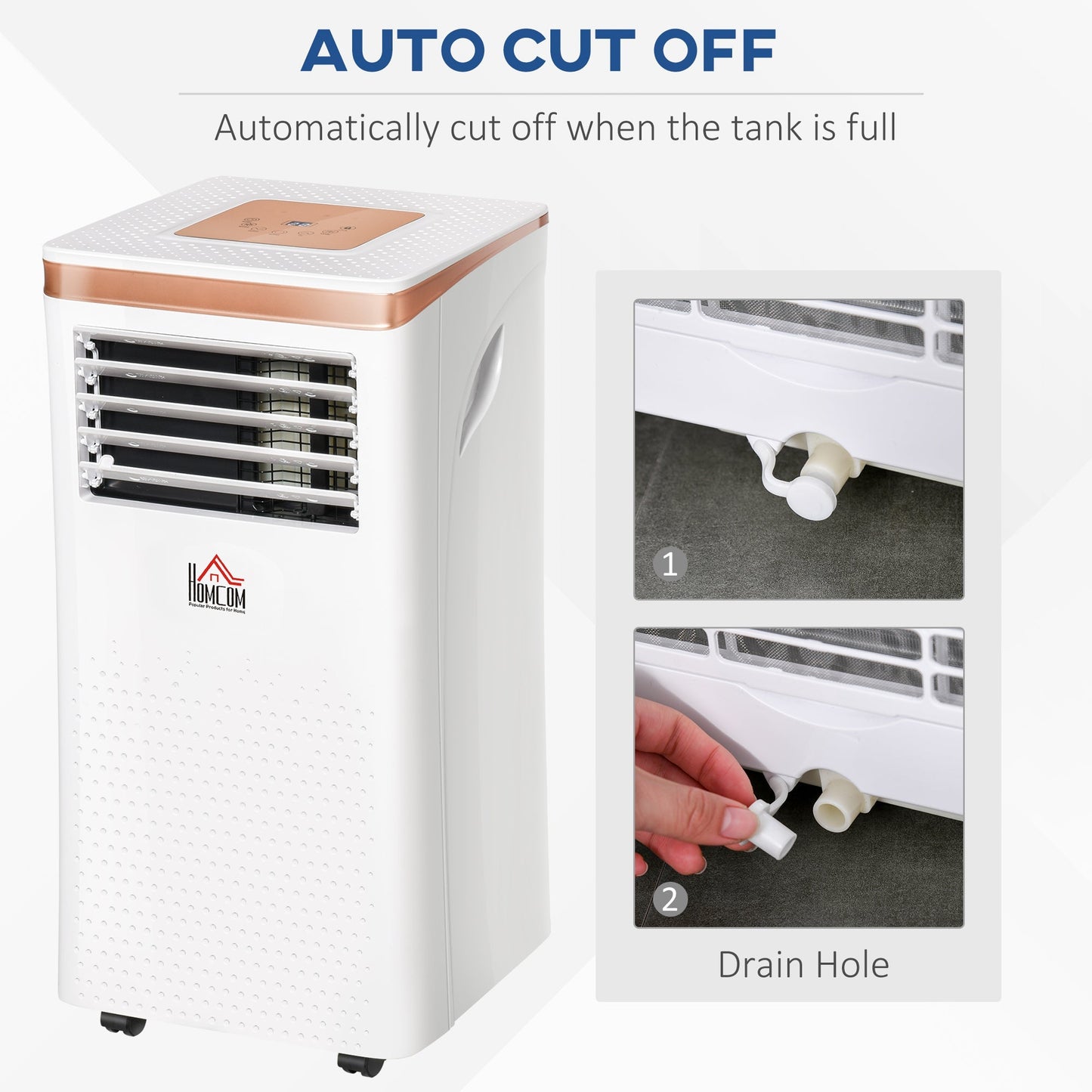 A Rated 7,000 BTU Portable Air Conditioner With Remote & 24 Hour Timer