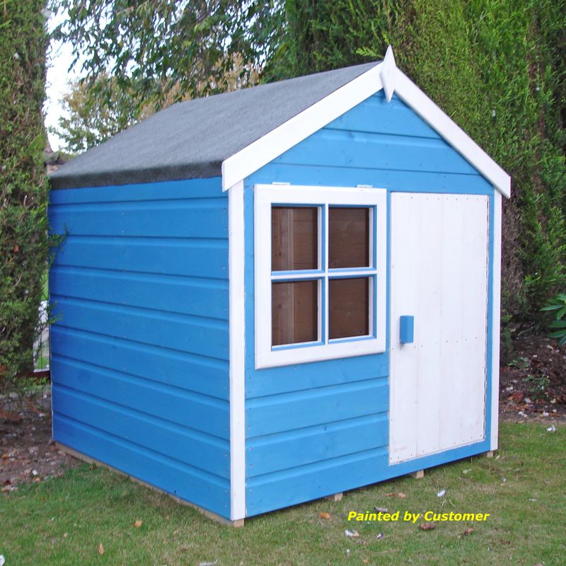 Shire Shire Playhut 4' x 4' 3" Apex Children's Playhouse - Premium Dip Treated Shiplap