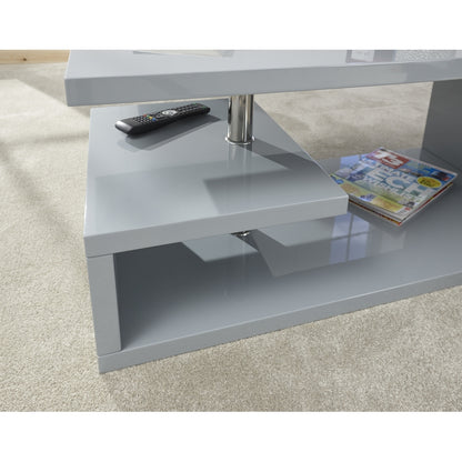 GFW Polar Coffee Table Grey 2 Shelves