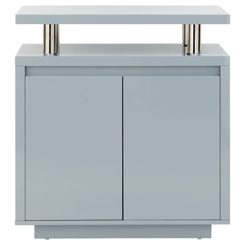 GFW Polar Sideboard Grey 2 Doors 2 Shelves