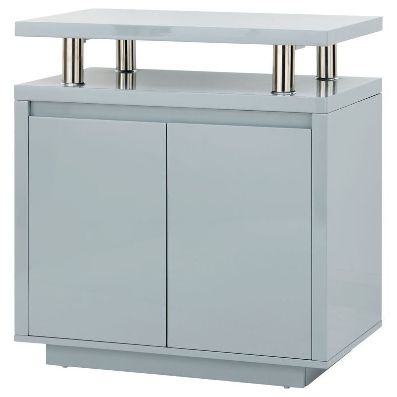 GFW Polar Sideboard Grey 2 Doors 2 Shelves