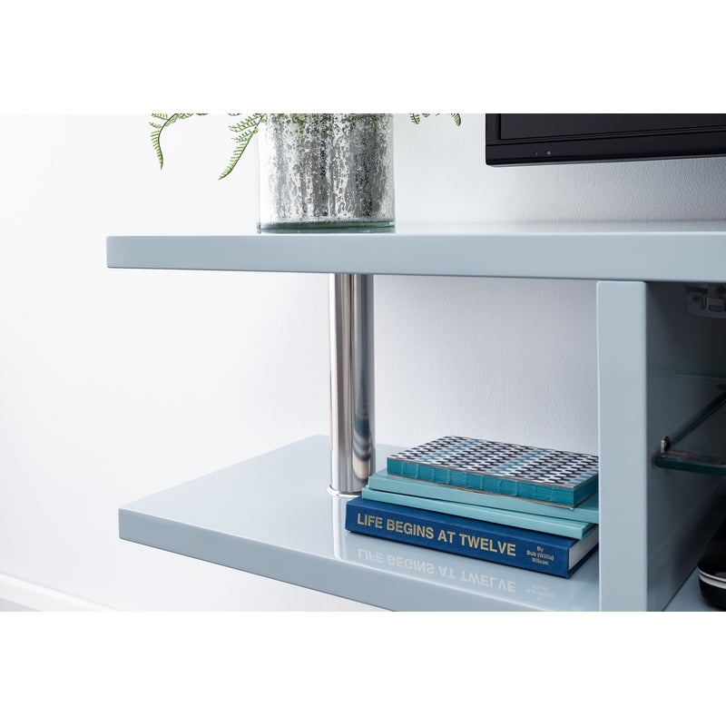 GFW Polar TV Unit Grey 1 Shelf