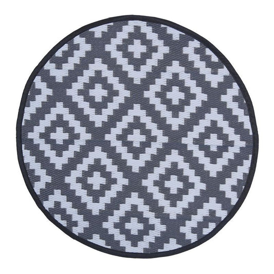 Wensum Wensum Waterproof Round Rug Black 100cm