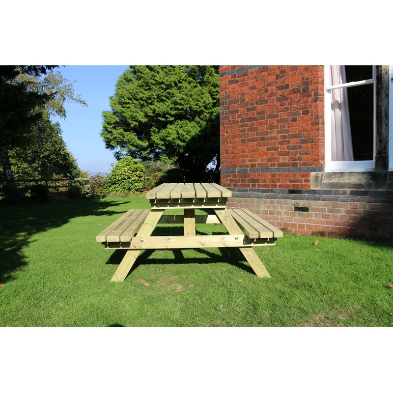 Croft Deluxe Garden Picnic Table by Croft - 6 Seats