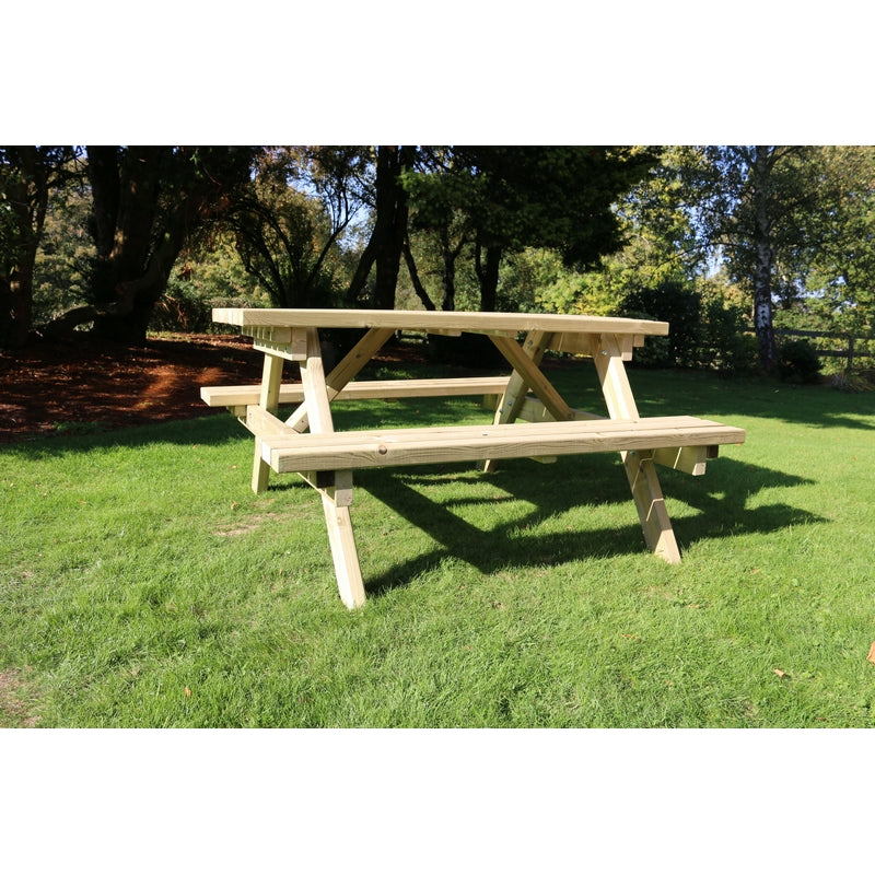 Croft Deluxe Garden Picnic Table by Croft - 6 Seats