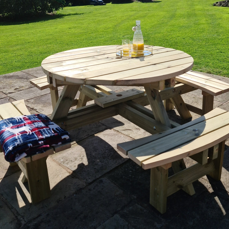 Croft Westwood Garden Picnic Table by Croft - 8 Seats