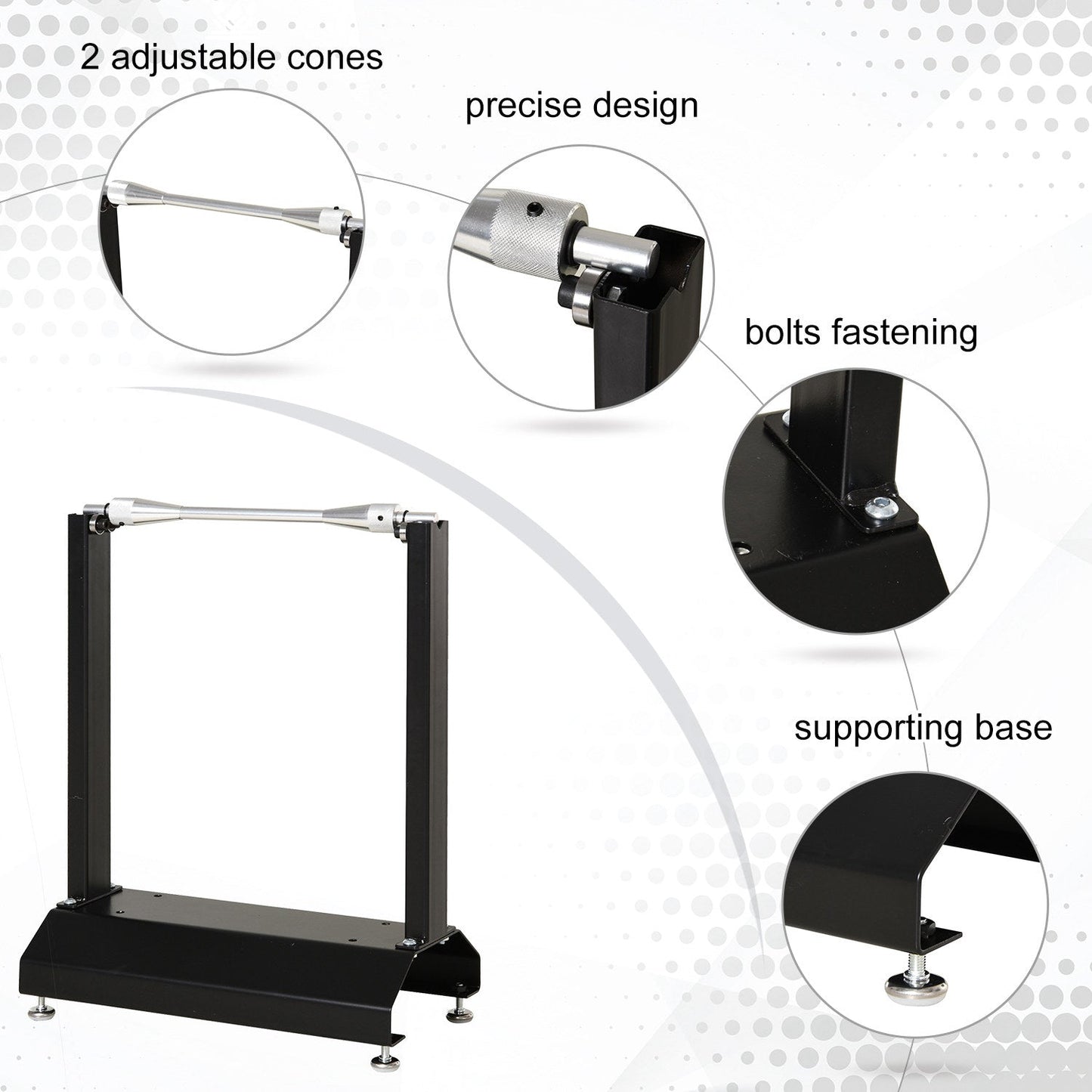 Moter Cycle Balance Wheel Stand With 0 To 25cm Adjustment by Durhand