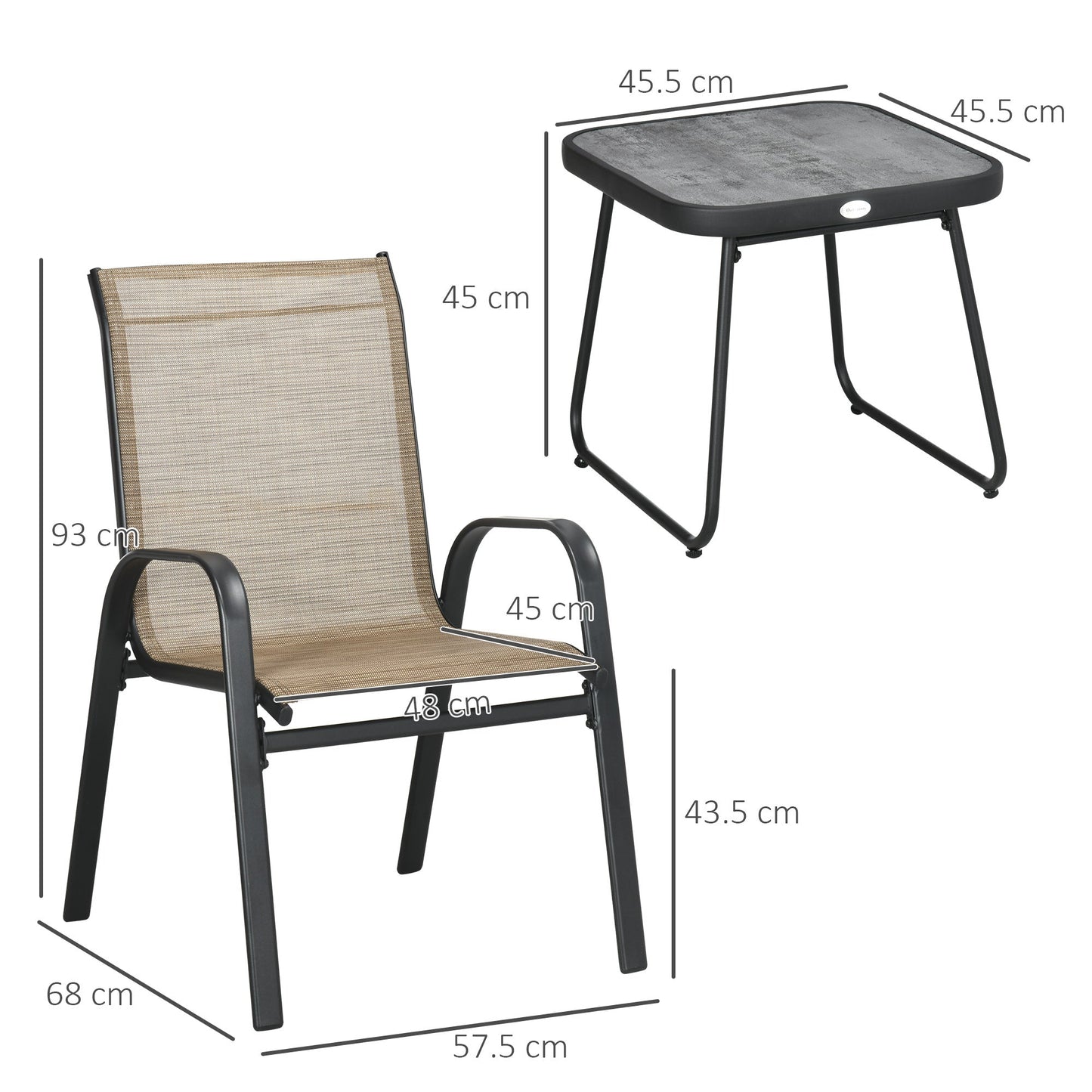 3-Pieces Outdoot Bistro Set