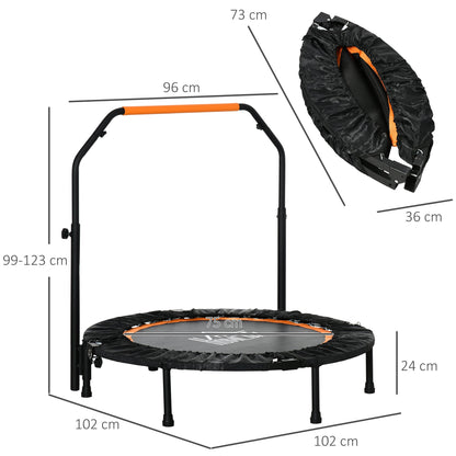 Homcom 40'' Foldable Mini Trampoline