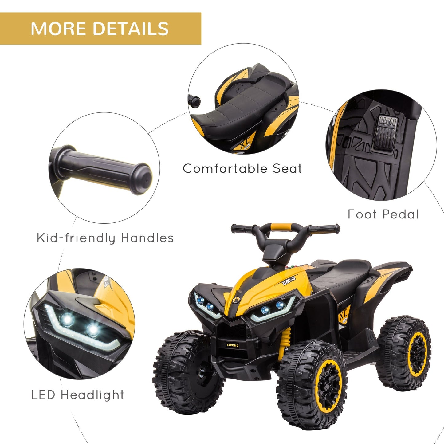 12V Quad Bike with Forward Reverse Functions