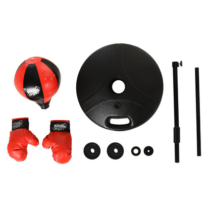 Homcom Boxing Punch Ball Set 360 Degree Rebound Spring For Kids Height Adjustable ?38x78-120cm