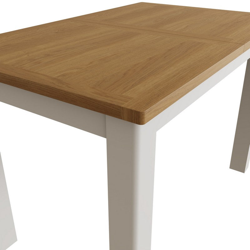 Essentials Westbridge Extending Dining table Oak Grey 120cm