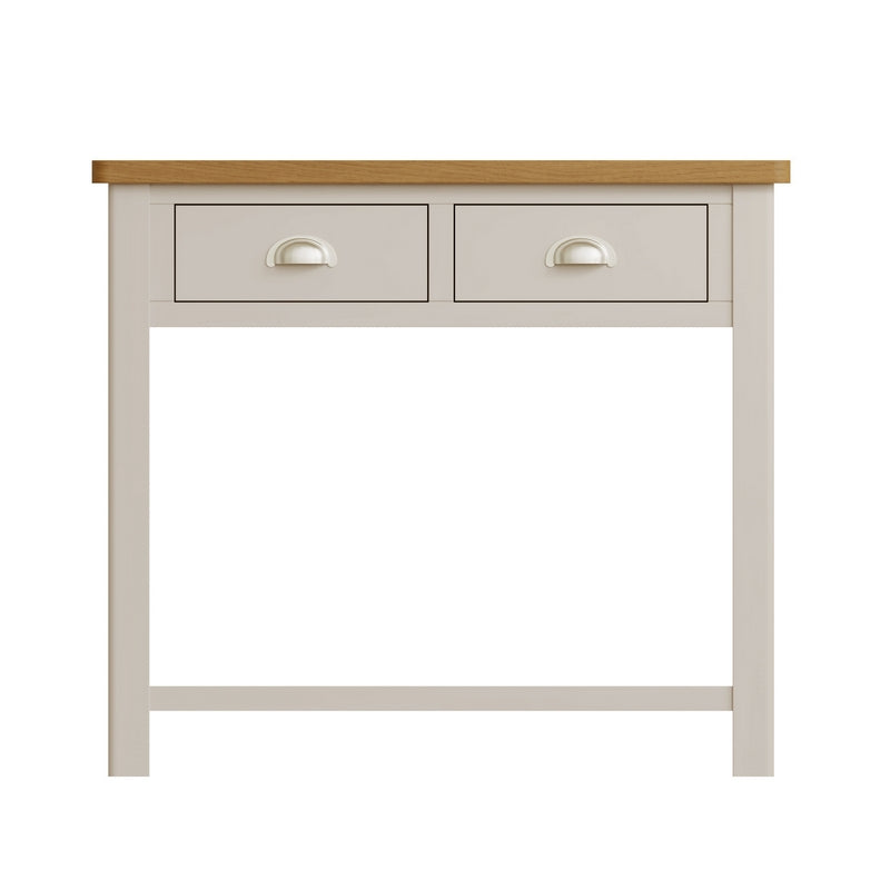 Anglian Furniture Westbridge Console Table Oak Grey 2 Drawers