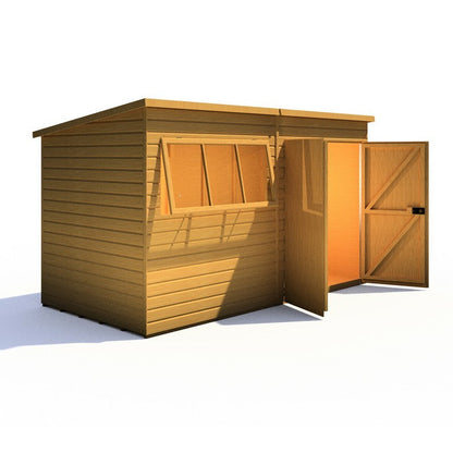 Shire Ranger 5' 10" x 11' 9" Pent Shed - Classic Coated Shiplap