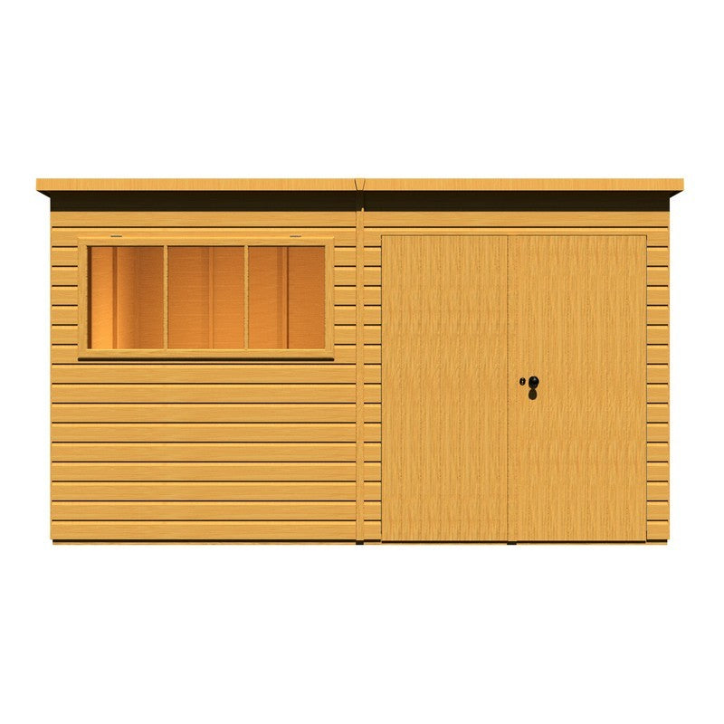 Shire Ranger 7' 10" x 11' 9" Pent Shed - Premium Coated Shiplap