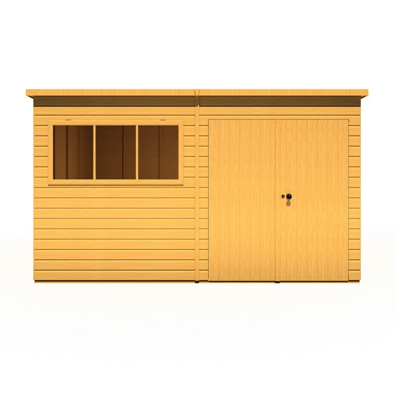 Shire Ranger 9' 9" x 11' 9" Pent Shed - Premium Coated Shiplap