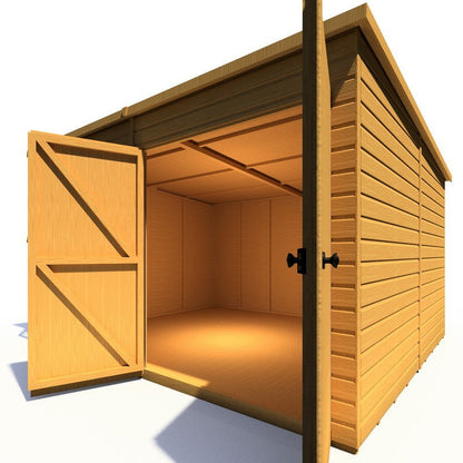 Shire Ranger 9' 9" x 11' 9" Pent Shed - Premium Coated Shiplap