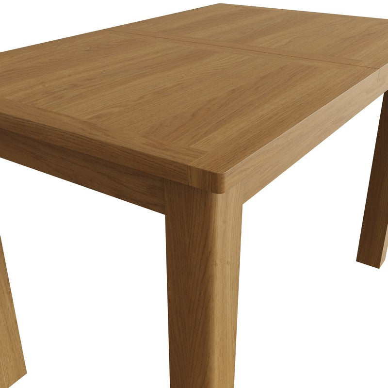 Anglian Furniture Rutland Extending Dining table Oak Natural 120cm