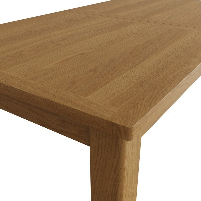 Anglian Furniture Rutland Extending Dining table Oak Natural 160cm