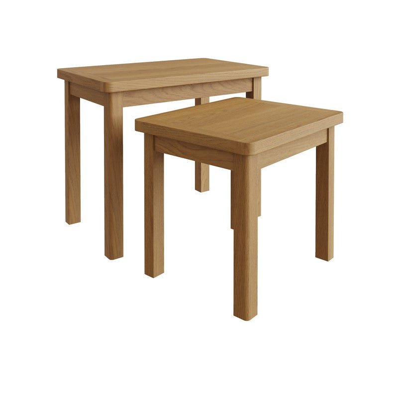 Rutland Nest of 2 Tables Oak Natural