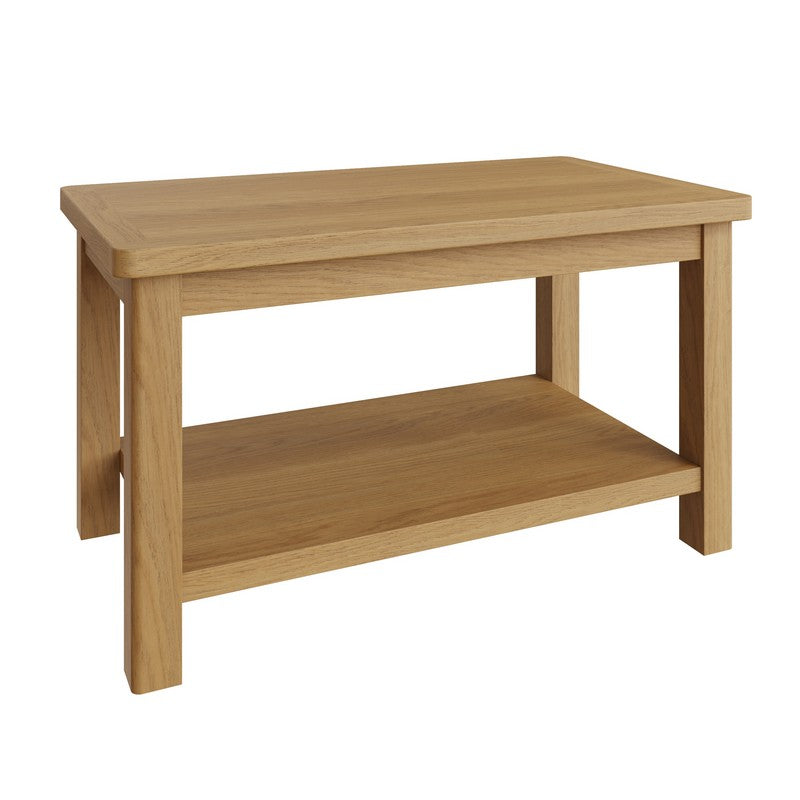 Rutland Coffee Table Oak Natural 1 Shelf