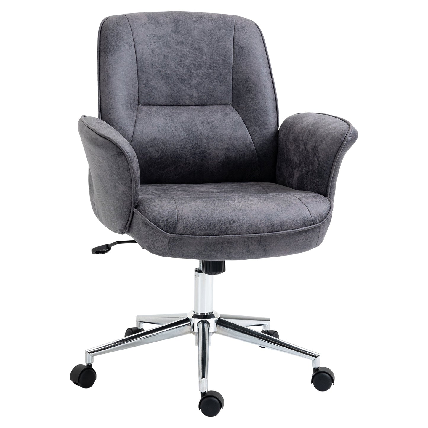 Vinsetto Faux Microfibre Leather Office Chair - Grey