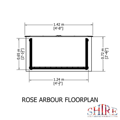 Shire Rose Garden Arbour 5' x 3'