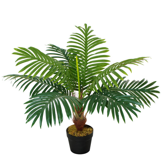 Artificial Palm Plant Realistic Fake Tree Potted Home Office Décor 60cm