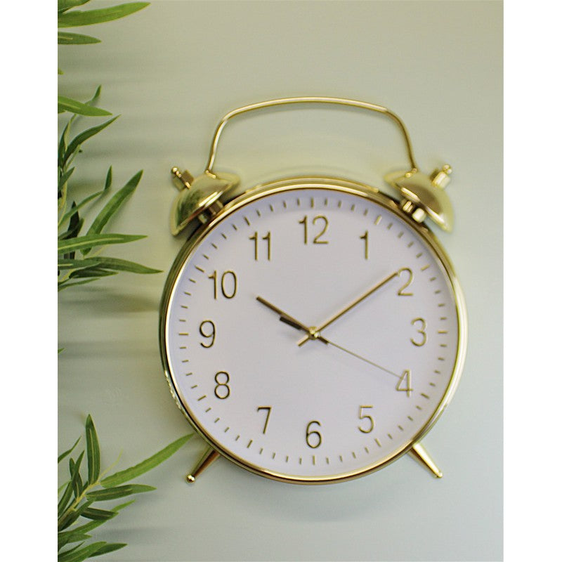 Scarthingwell Alarm Clock Gold Battery Powered - 40cm