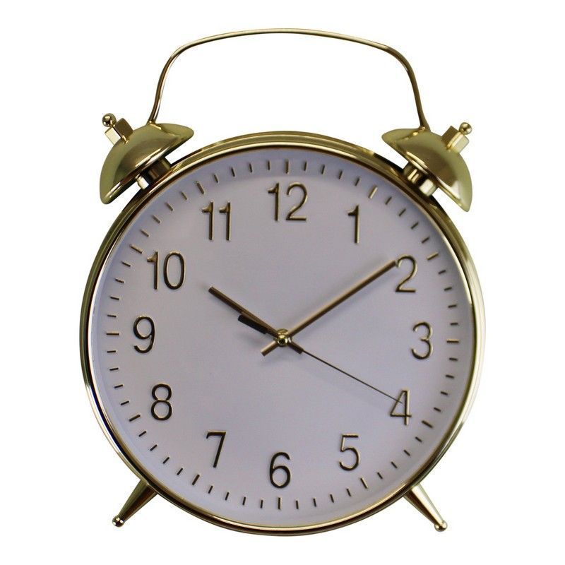 Scarthingwell Alarm Clock Gold Battery Powered - 40cm