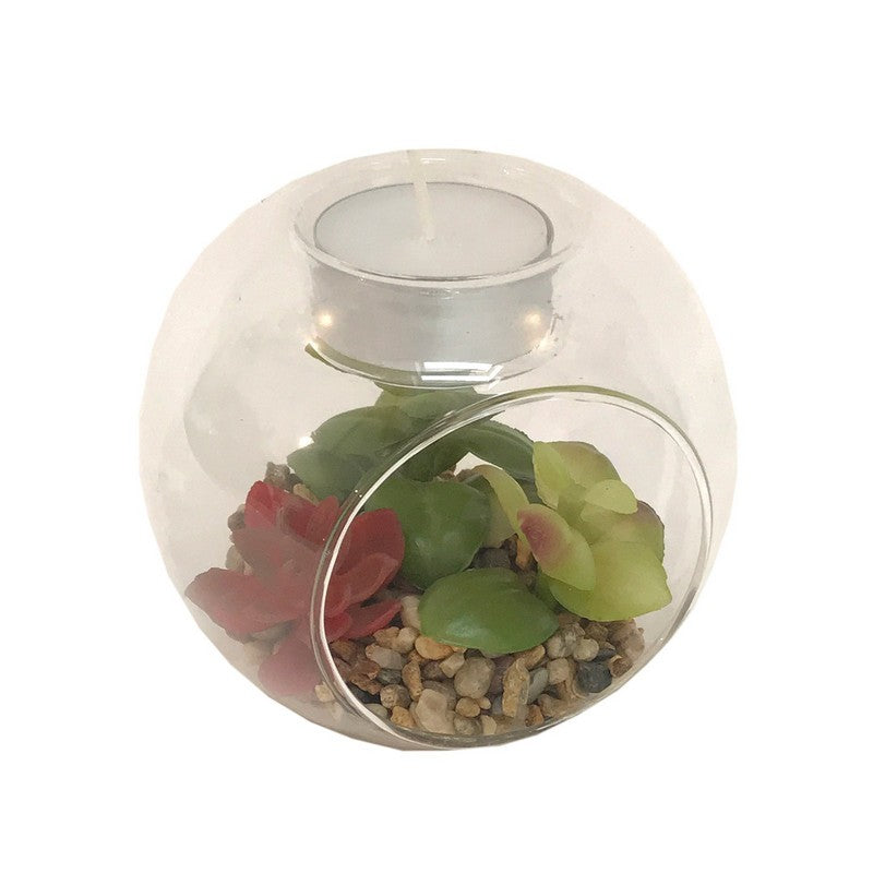 Scarthingwell Terrarium Tealight Holder Glass - 10cm