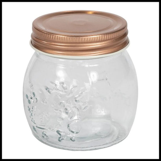 Geko Glass Jar Twist Lid 170ml - Clear