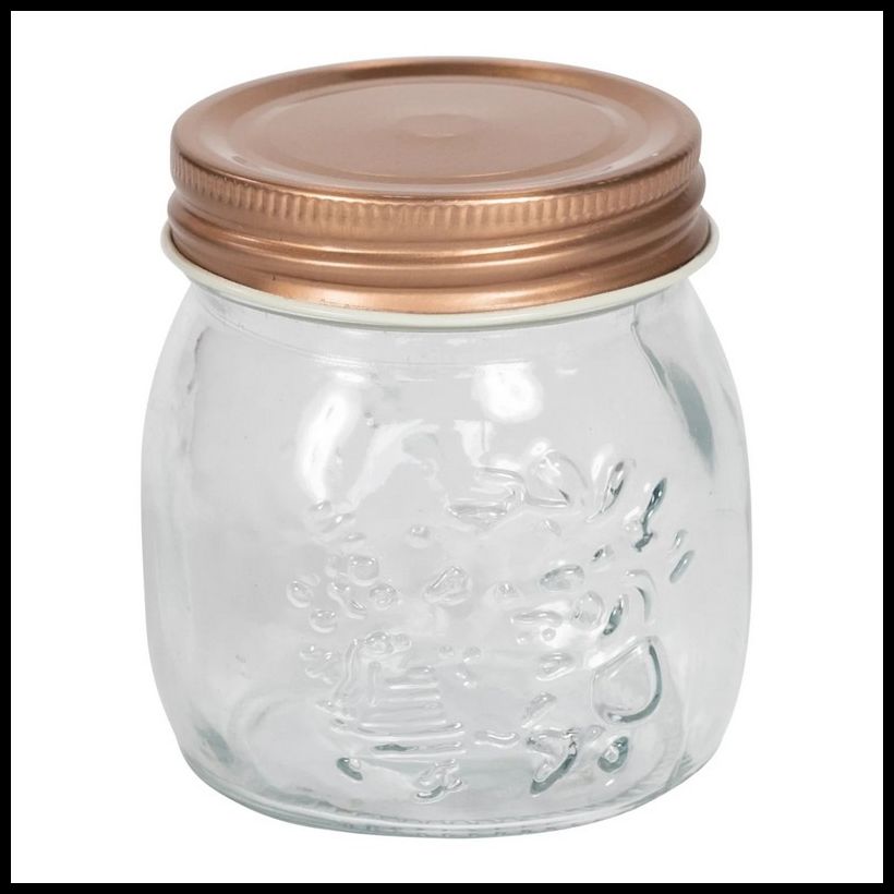 Geko Glass Jar Twist Lid 300ml - Clear