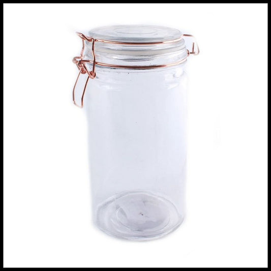 Geko Glass Jar Clip-top Lid 1.18 Litres - Clear