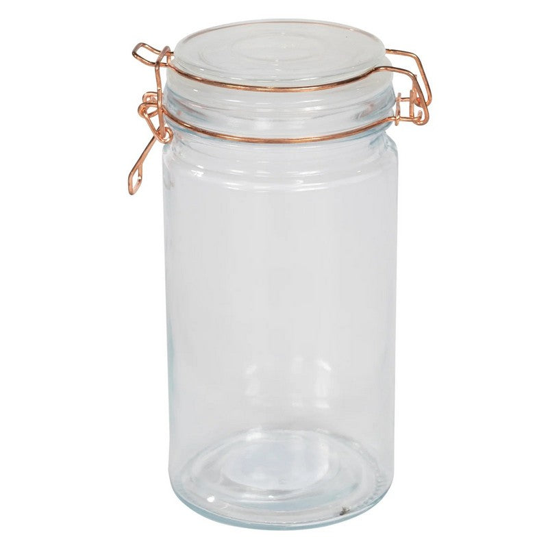 Geko Glass Jar Clip-top Lid 1.57 Litres - Clear