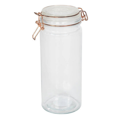 Geko Glass Jar Clip-top Lid 1.96 Litres - Clear