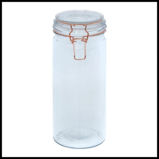 Geko Glass Jar Clip-top Lid 1.96 Litres - Clear