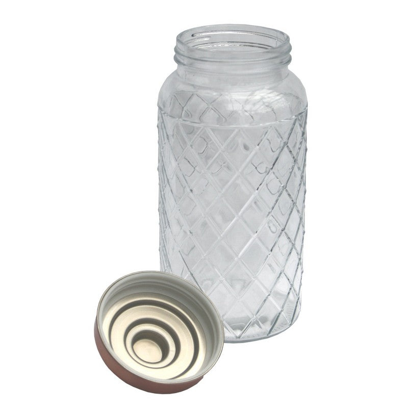 Geko Glass Jar Twist Lid 2.28 Litres - Clear