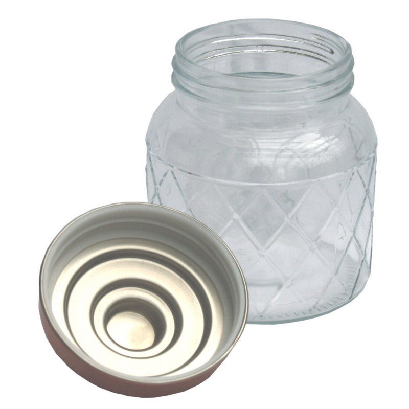 Geko Glass Jar Twist Lid 1.33 Litres - Clear