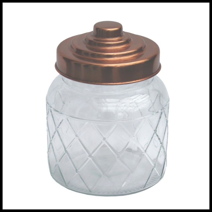 Geko Glass Jar Twist Lid 1.33 Litres - Clear