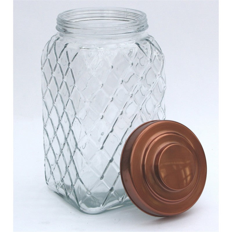 Geko Glass Jar Twist Lid 5.88 Litres - Clear