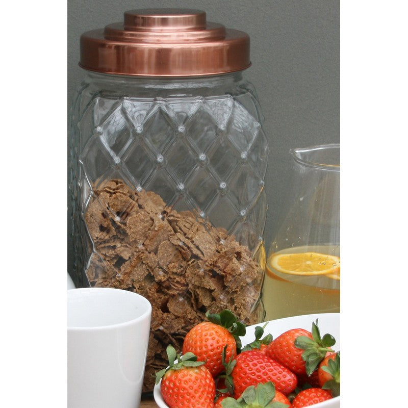 Geko Glass Jar Twist Lid 5.88 Litres - Clear