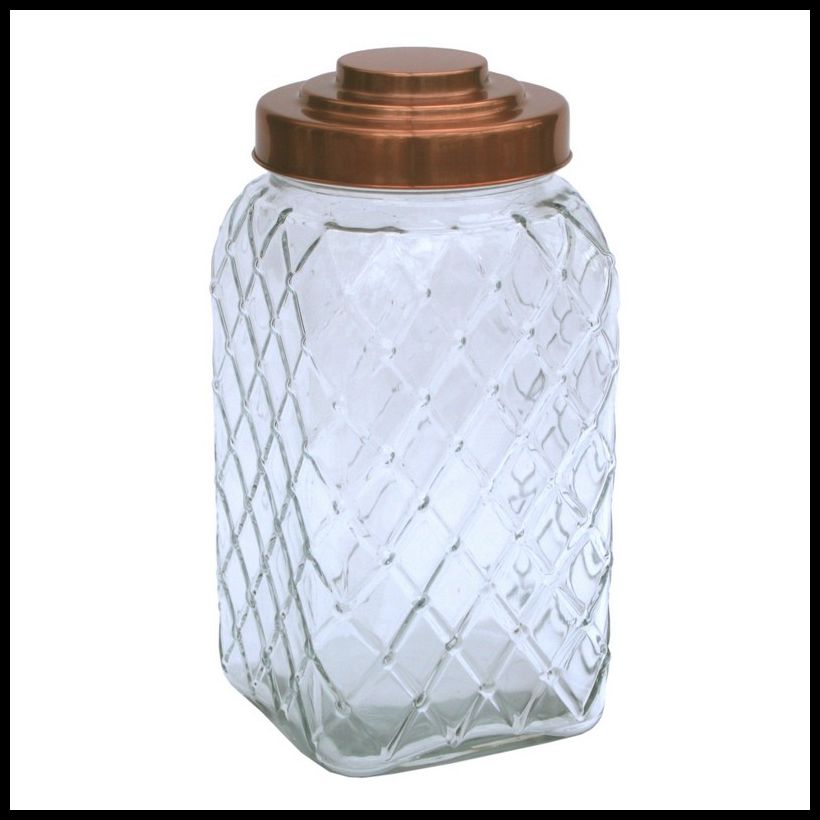 Geko Glass Jar Twist Lid 5.88 Litres - Clear