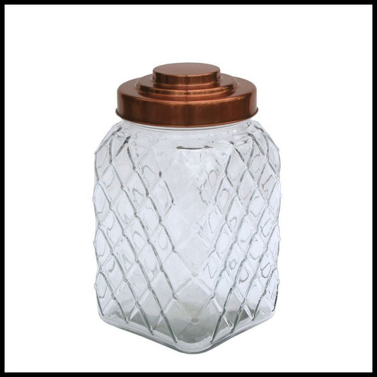 Geko Glass Jar Twist Lid 5.19 Litres - Clear