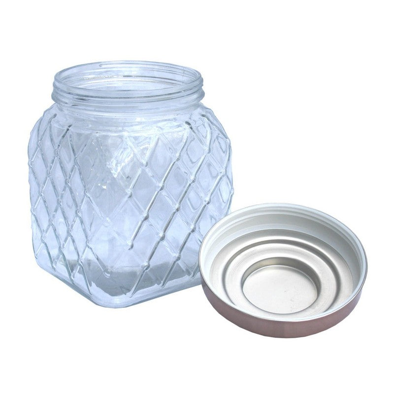 Geko Glass Jar Twist Lid 4 Litres - Clear